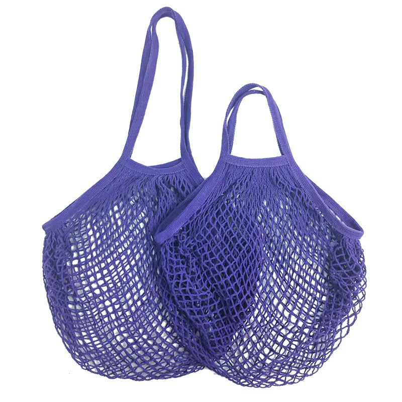 Bolsa de Malla con Asa Larga 100% Algodón Orgánico
