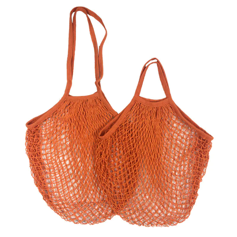 Bolsa de Malla con Asa Larga 100% Algodón Orgánico