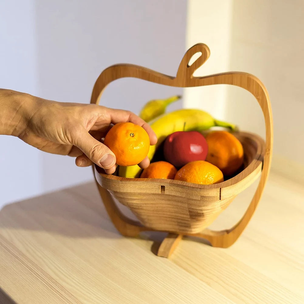 Cesta de Frutas Creativa de Bambú