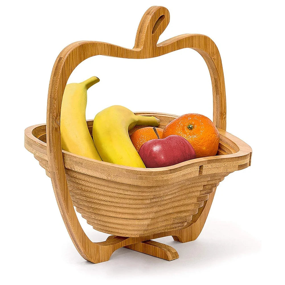 Cesta de Frutas Creativa de Bambú