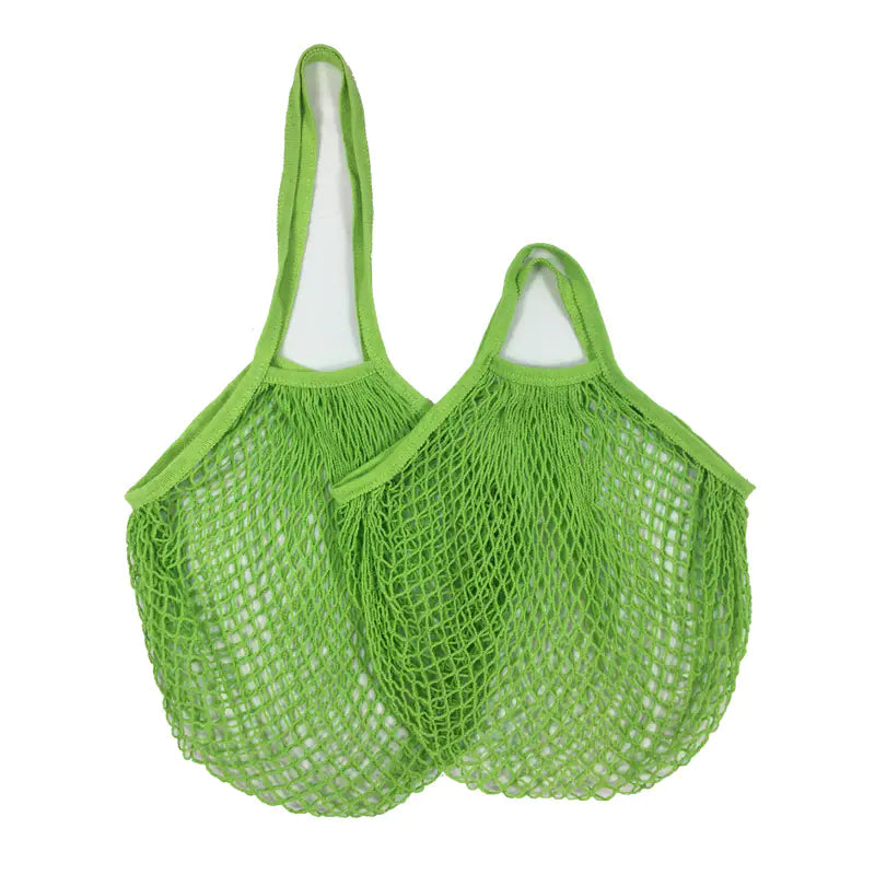 Bolsa de Malla con Asa Larga 100% Algodón Orgánico