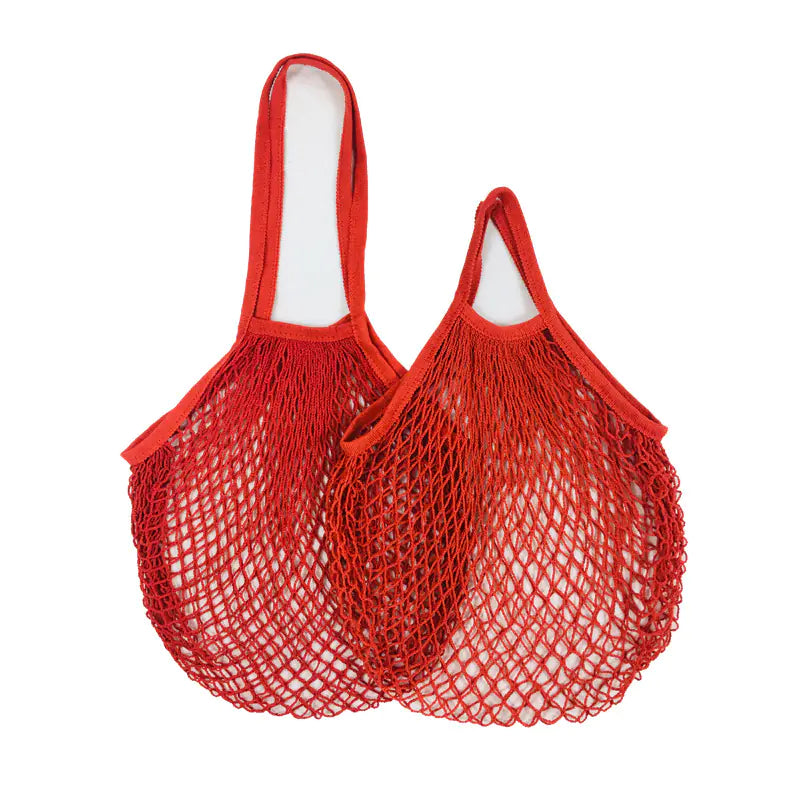 Bolsa de Malla con Asa Larga 100% Algodón Orgánico